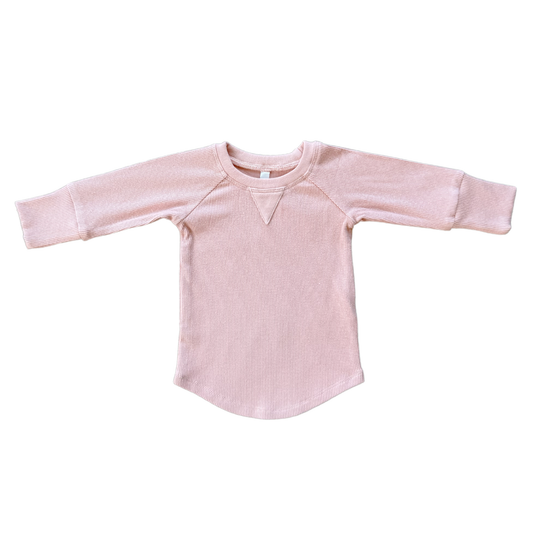 Bamboo/Cotton Ribbed Top | Misty Rose