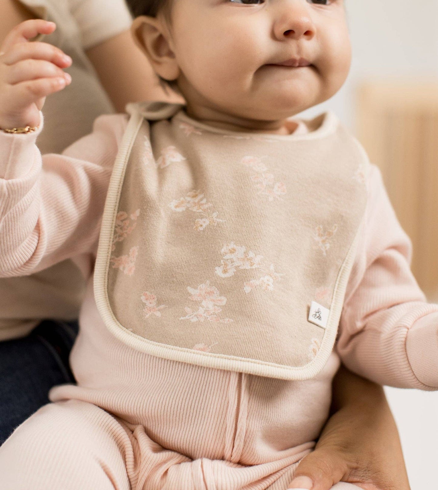 Whimsical Floral Lap Shoulder Bibs Set of 5 | Organic Cotton