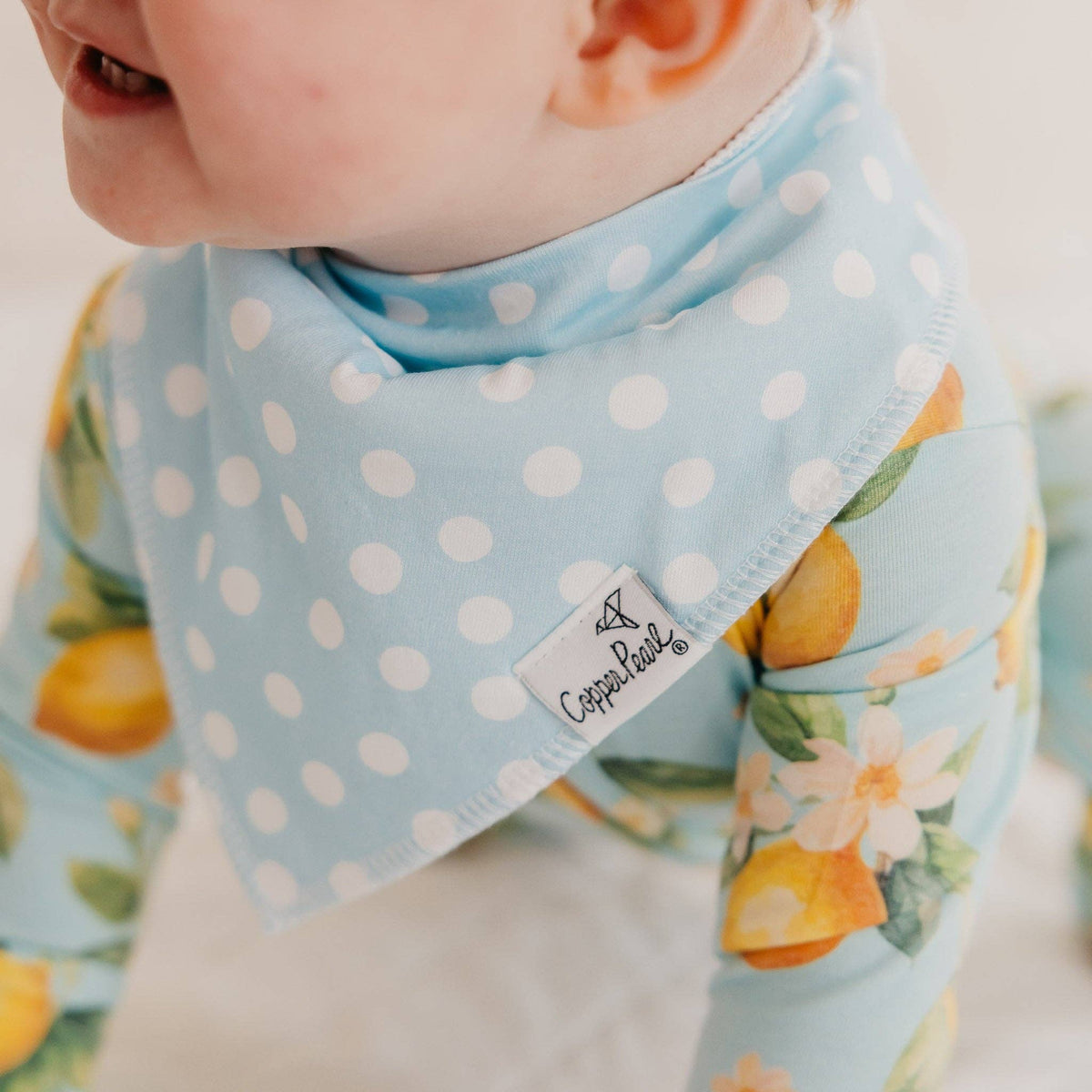 Copper Pearl | 4 Pack Baby Bandana Bibs - Melody