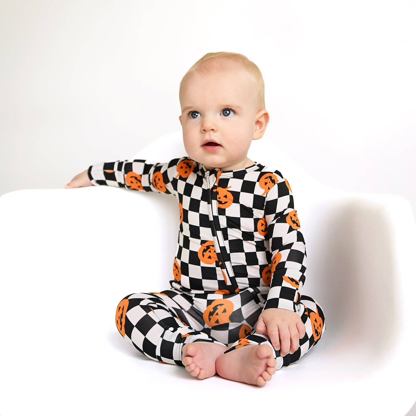 Merlin Pumpkin Zip Romper