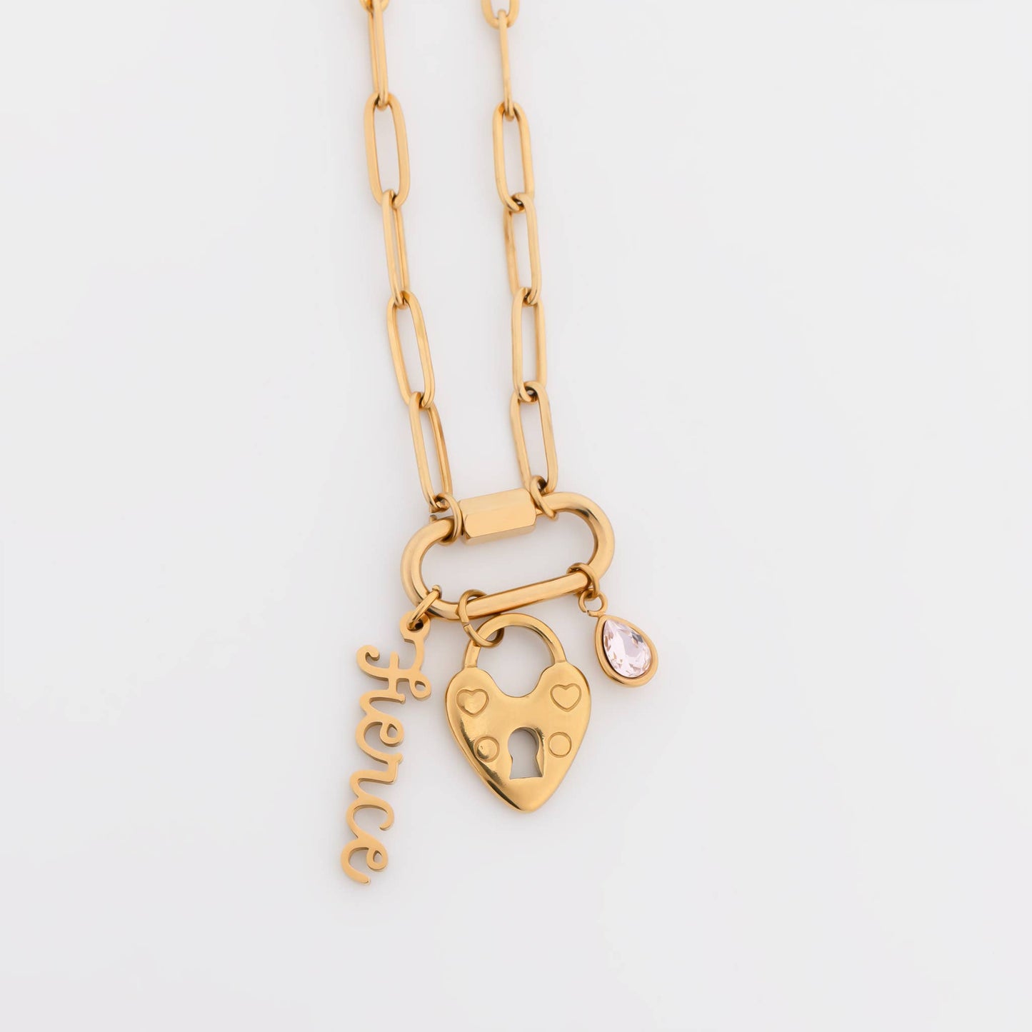 Paperclip Carabiner Necklace