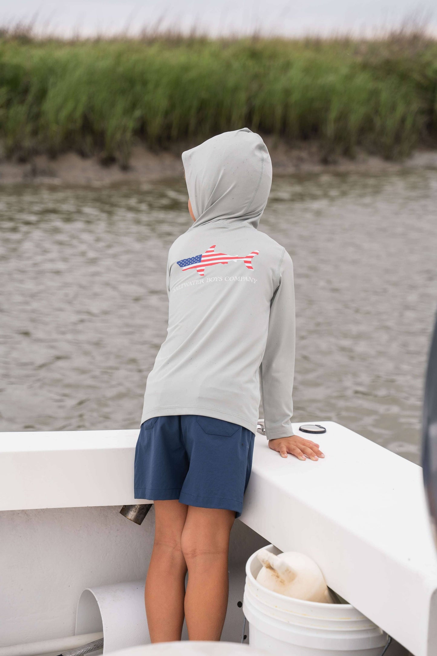 Saltwater Boys Company - Topsail Boys Performance Short Navy