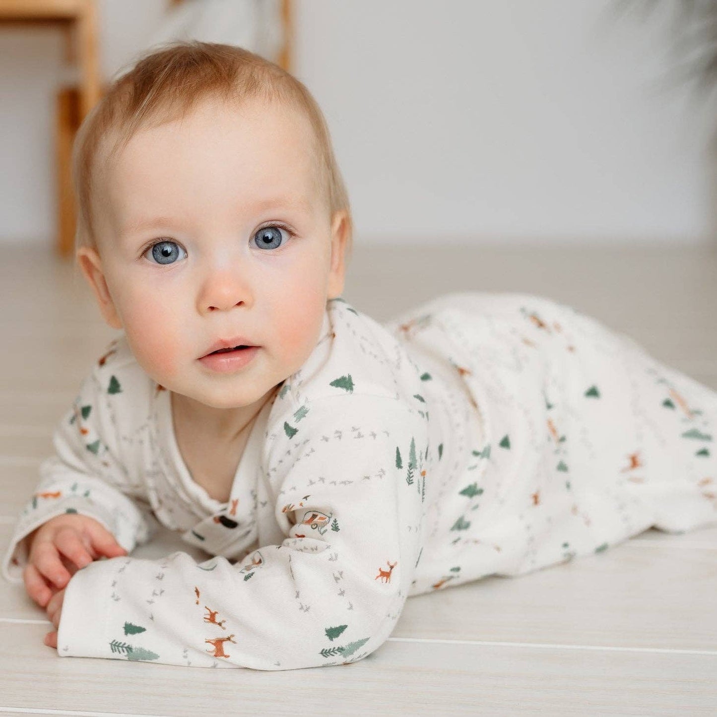 Finn + Emma - Footie | into the woods organic cotton