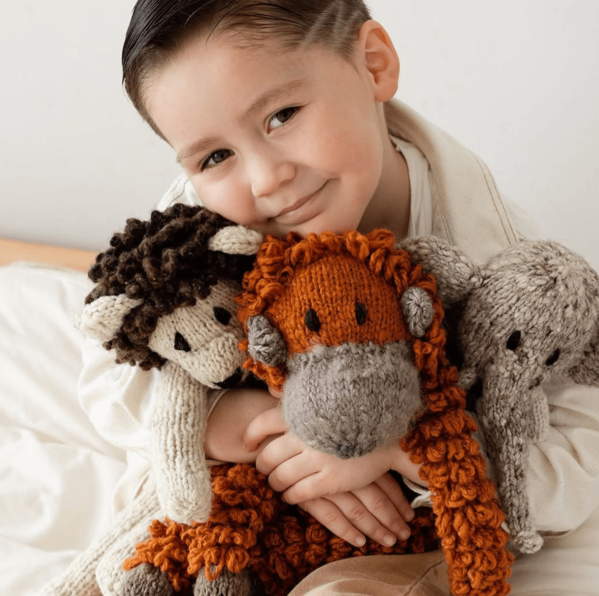 Organic Wool Knit Buddy| Elliott the Elephant