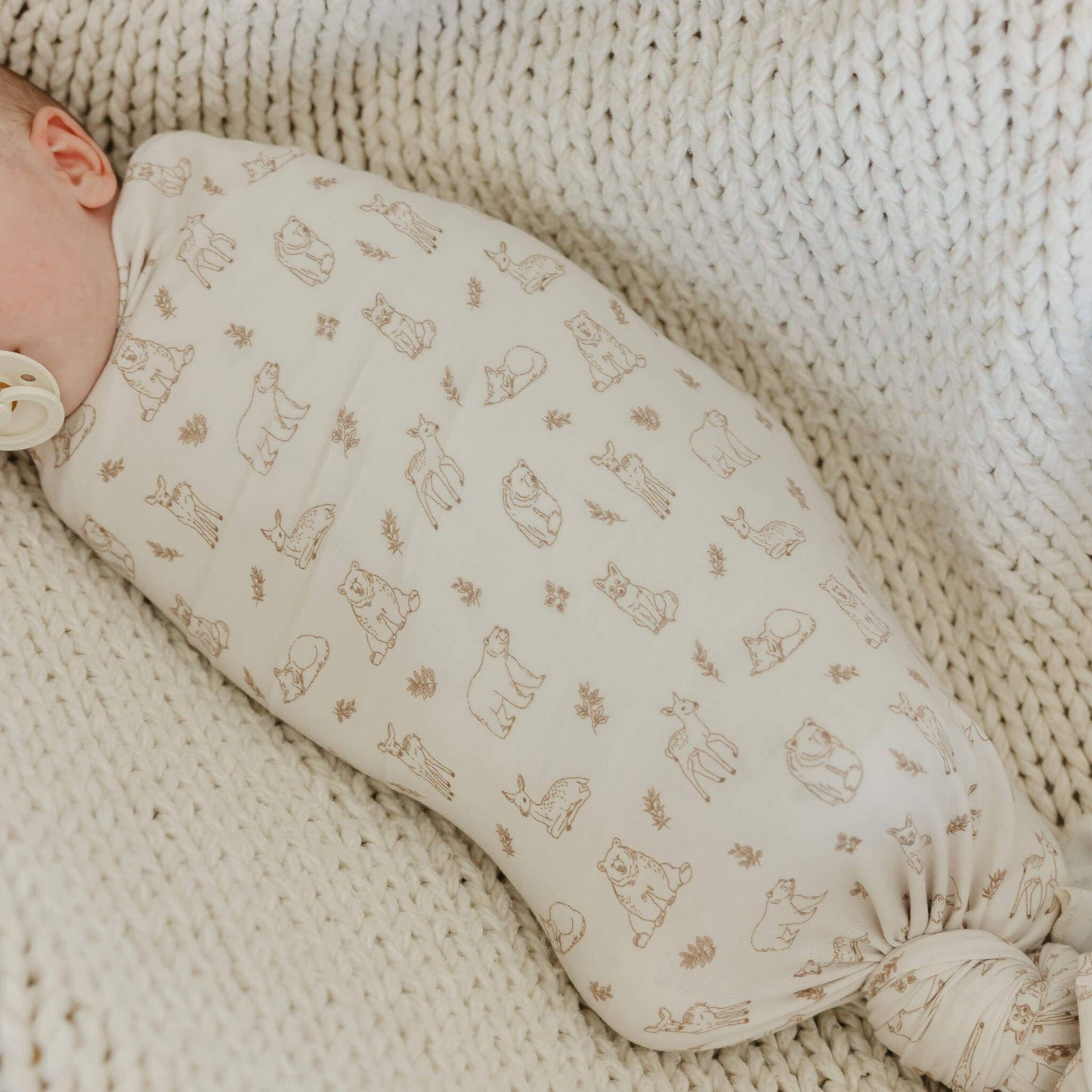 Copper Pearl | Knit Swaddle Blanket - Dylan