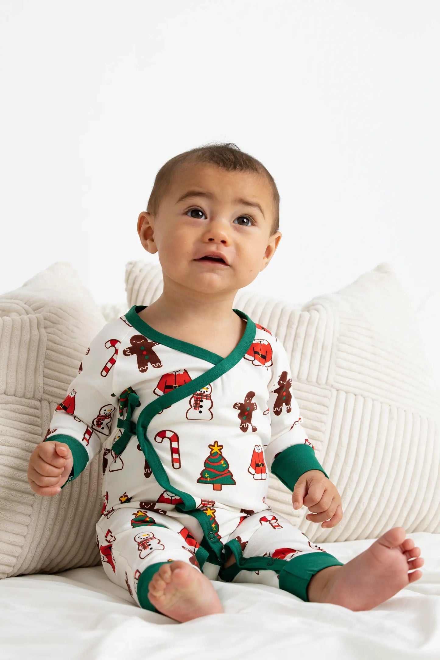 Cookie Sheet Baby Kimono Tie One-Piece