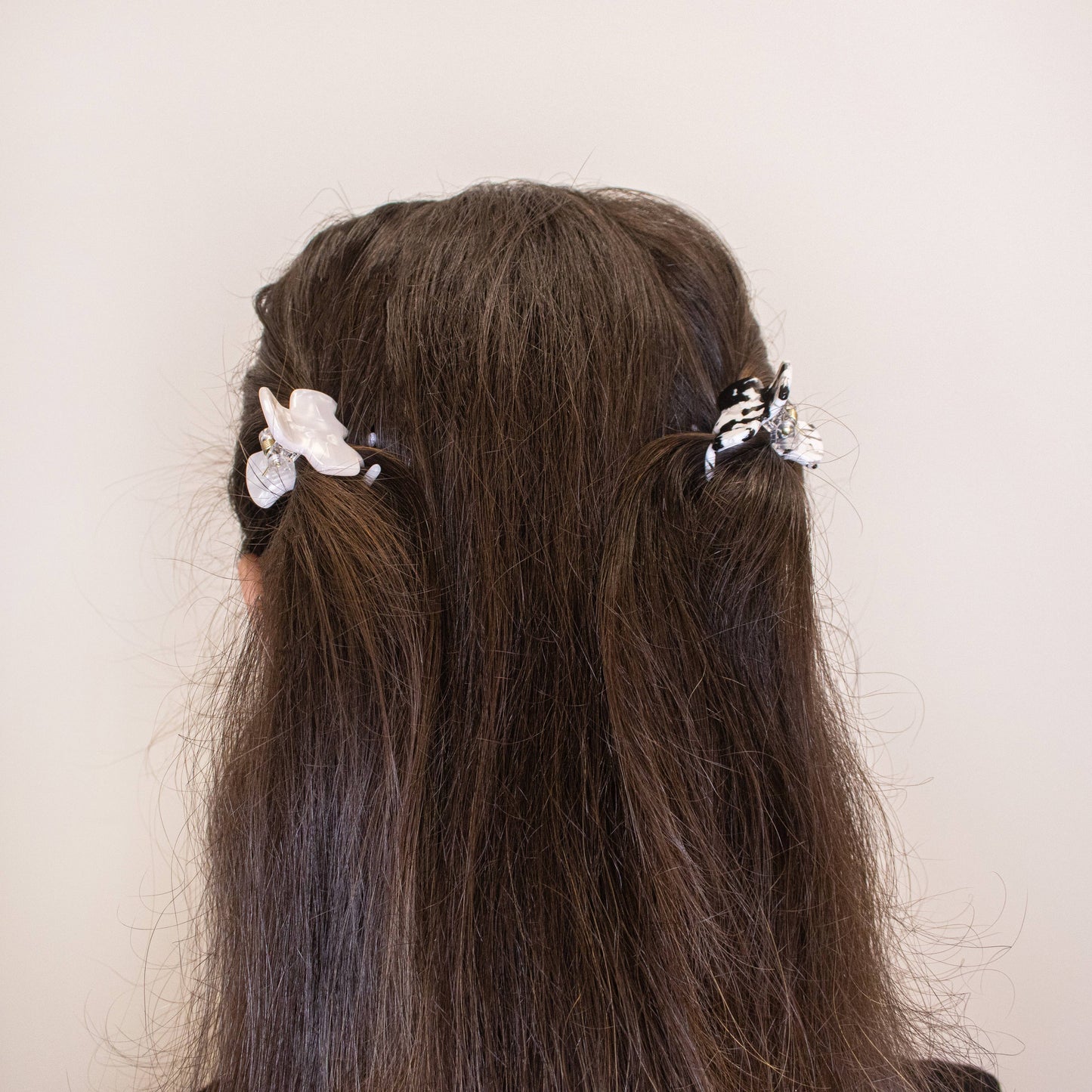 Small Tortoise Shell Hair Claw Clips - 2 Pack