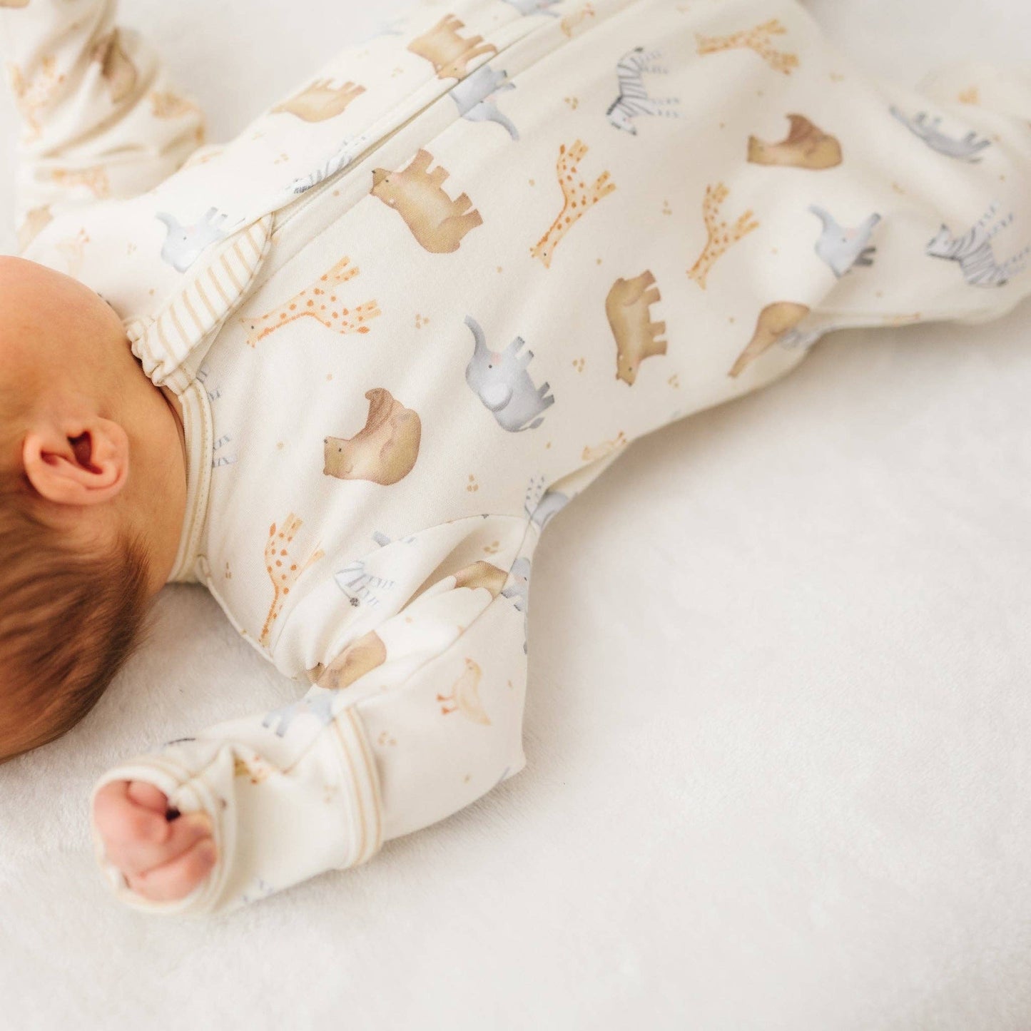 Magnolia Baby | Safari Zip Footie