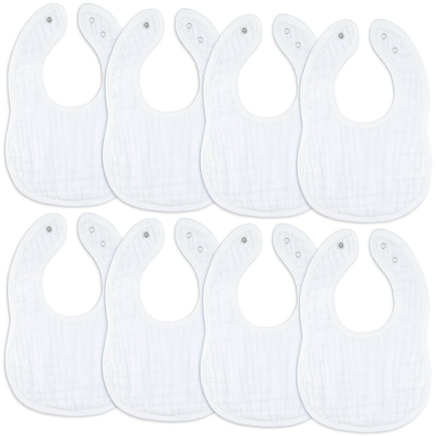 Muslin Cotton Baby Bibs Adjustable Size