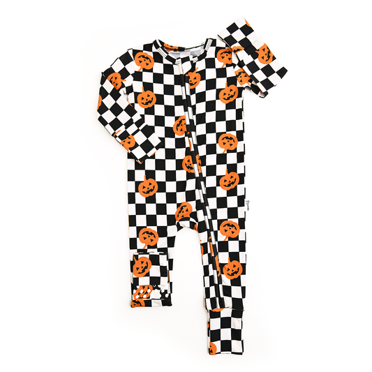 Merlin Pumpkin Zip Romper