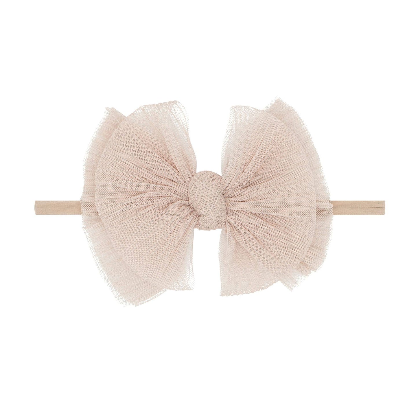 Baby Bling® Tulle FAB® Skinny nylon headband with tulle bow