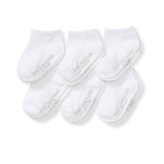 Burt's Bees Baby - Solid Organic Cotton Baby Ankle Socks 6 Pack