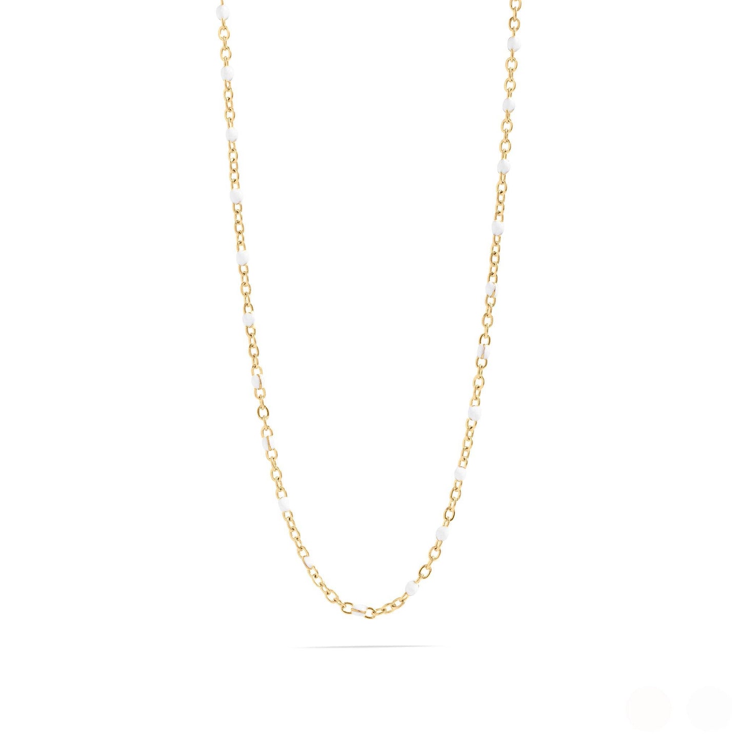 White Confetti Chain Necklace