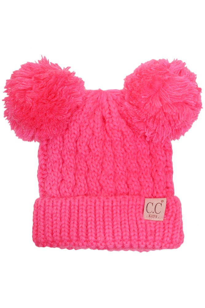 C.C Kids Double Pom Pom Beanie
