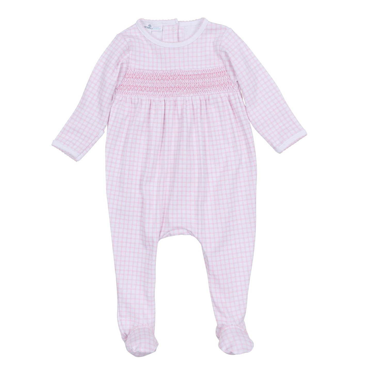 Magnolia Baby | Peek-A-Boo Wishes Smocked Footie - Pink