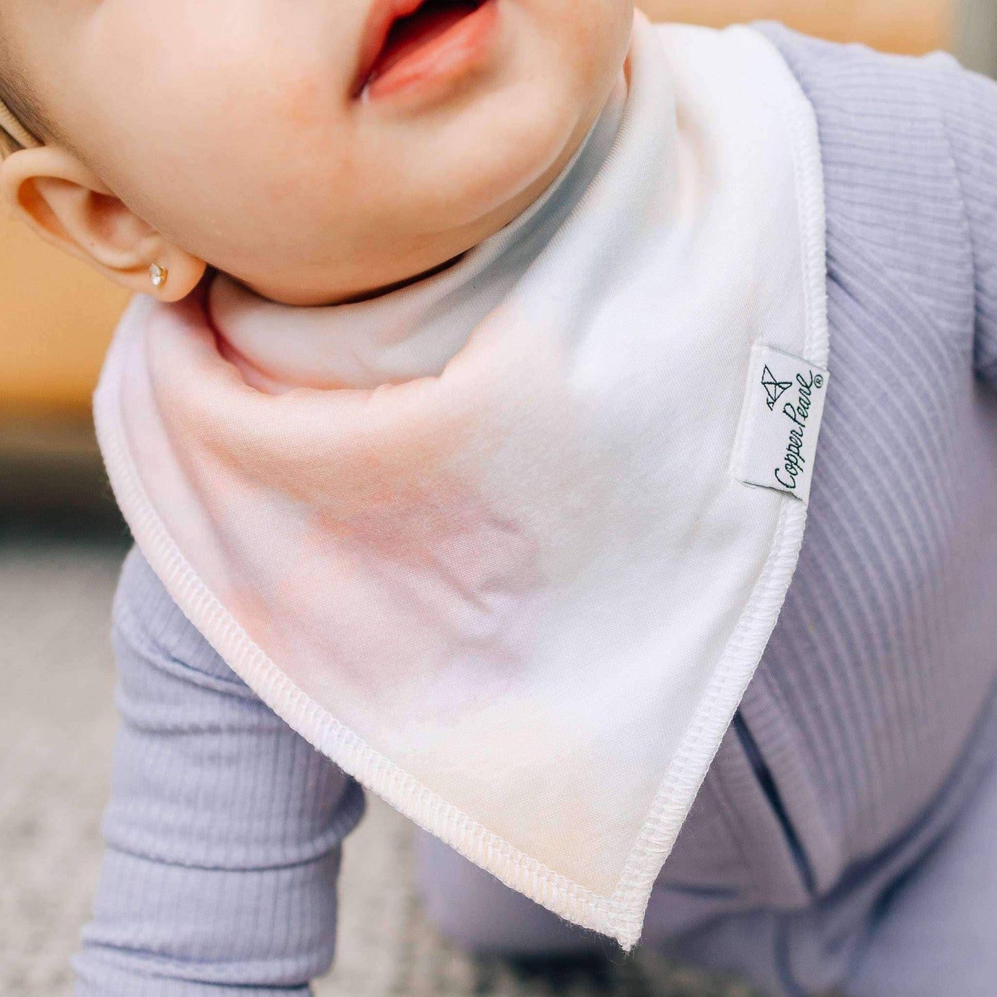 Copper Pearl | 4 Pack Baby Bandana Bibs - Flora