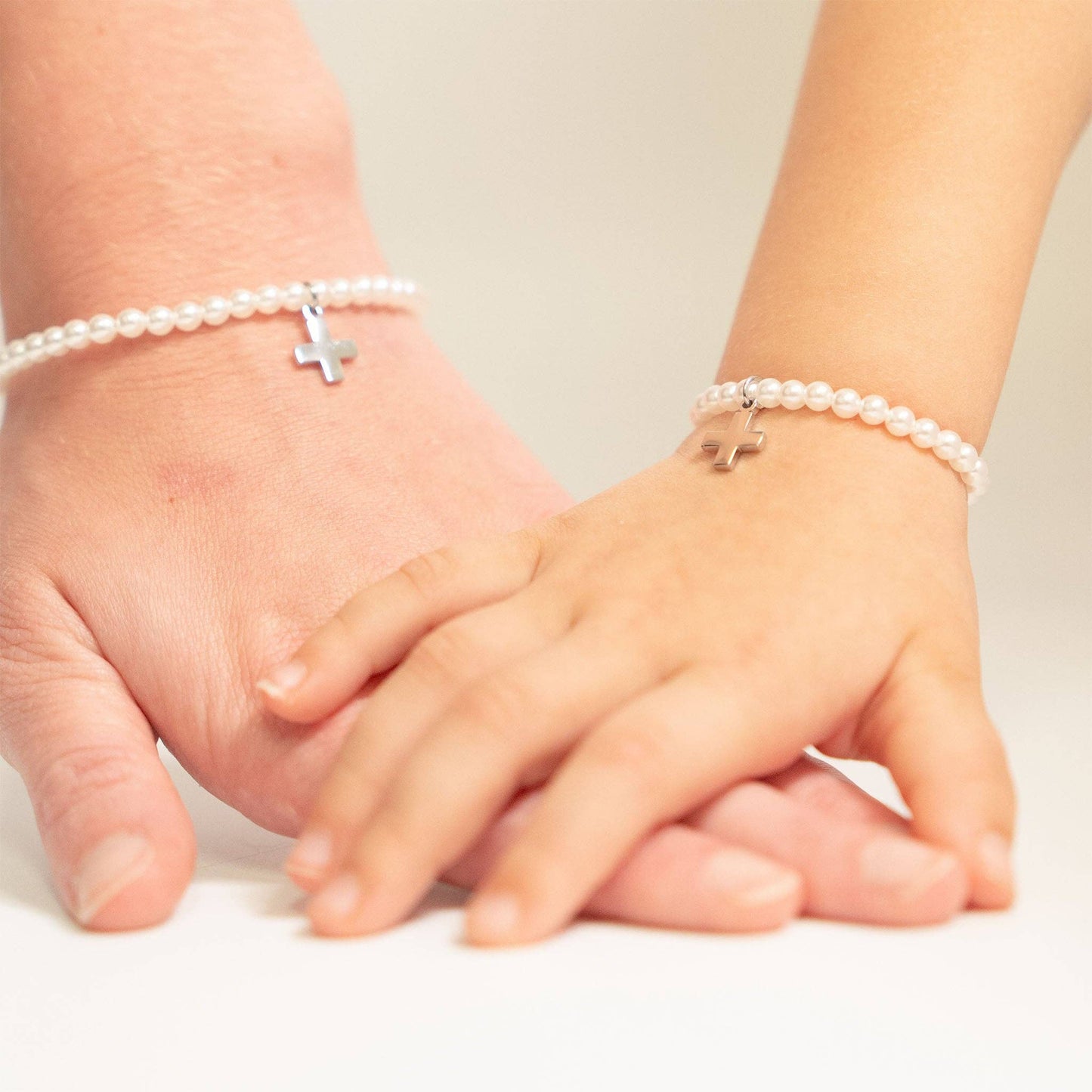 Pearl Cross Bracelet