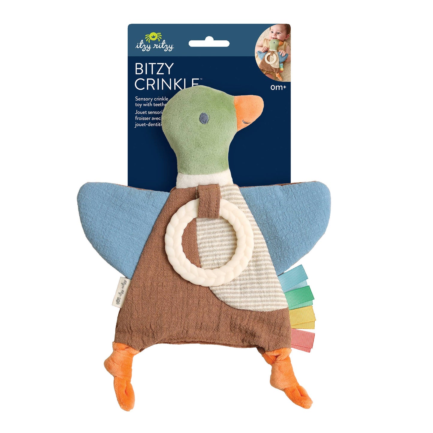 Itzy Ritzy | Mallard Duck Bitzy Crinkle™