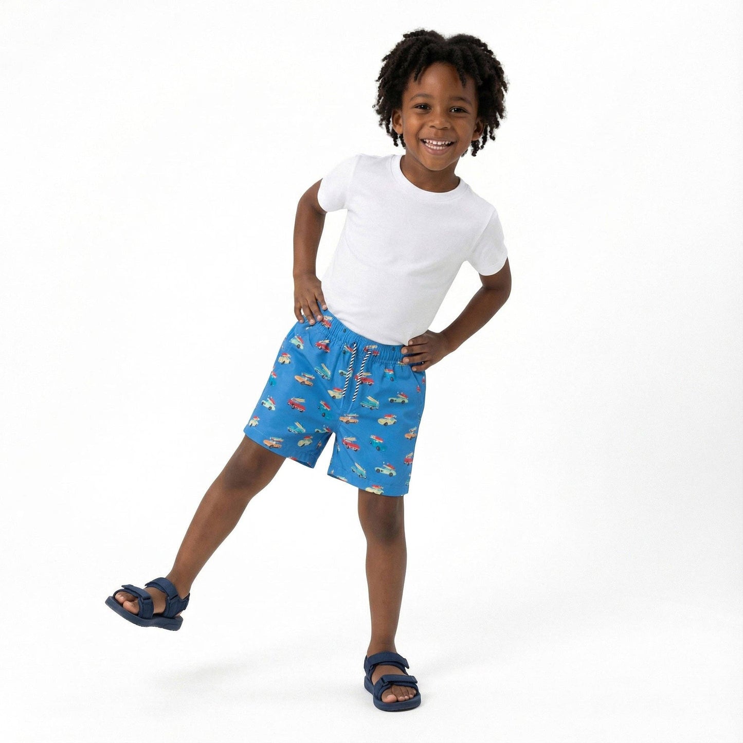 Andy & Evan - Kids Swim Trunk | Retro Surf Car