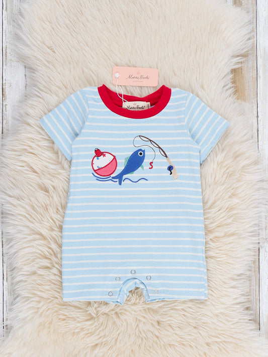 Fishing Fun Embroidered Romper