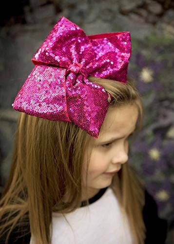 Sequin Texas Size Hair Bows