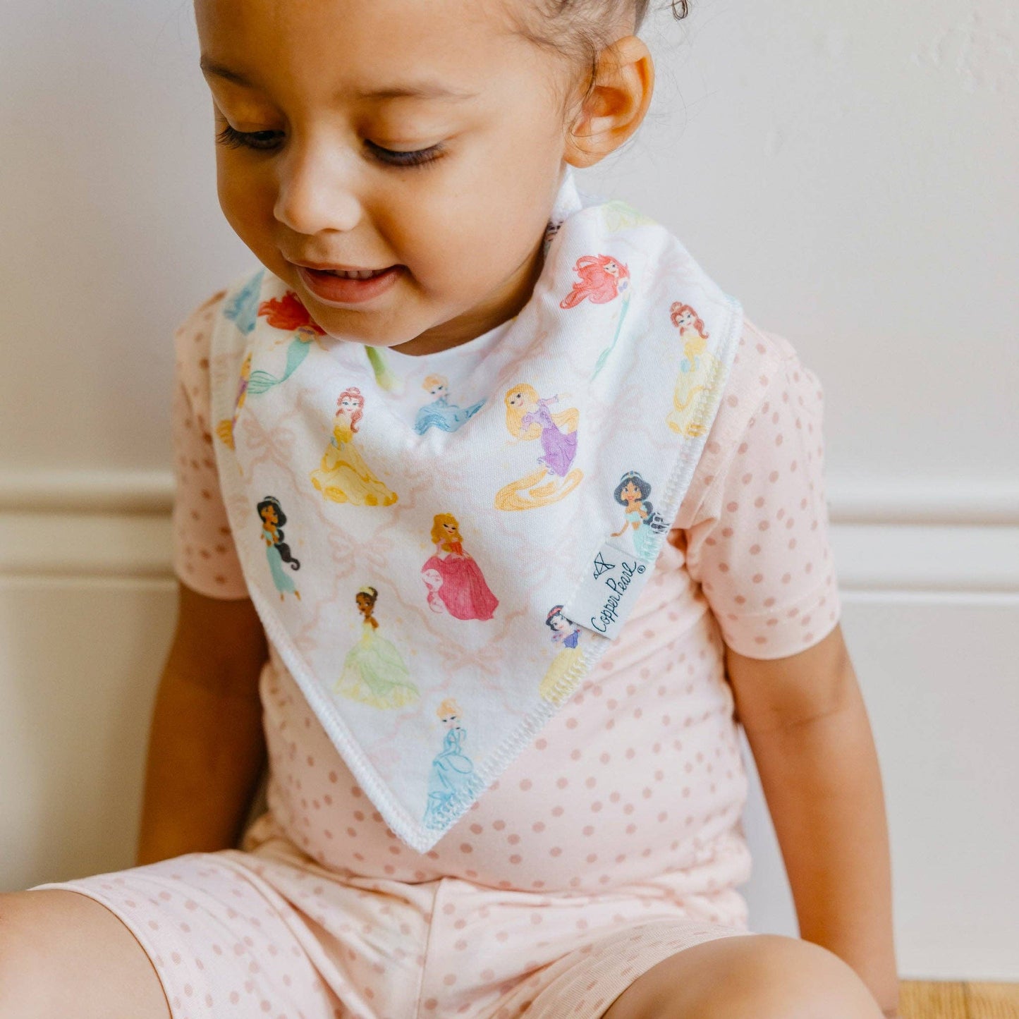 Copper Pearl | 4 Pack Baby Bandana Bibs - Disney Princess