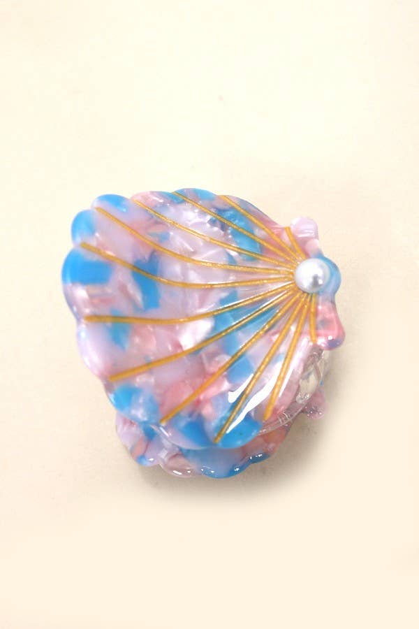 Coastal Whisper Seashell Claw Clips