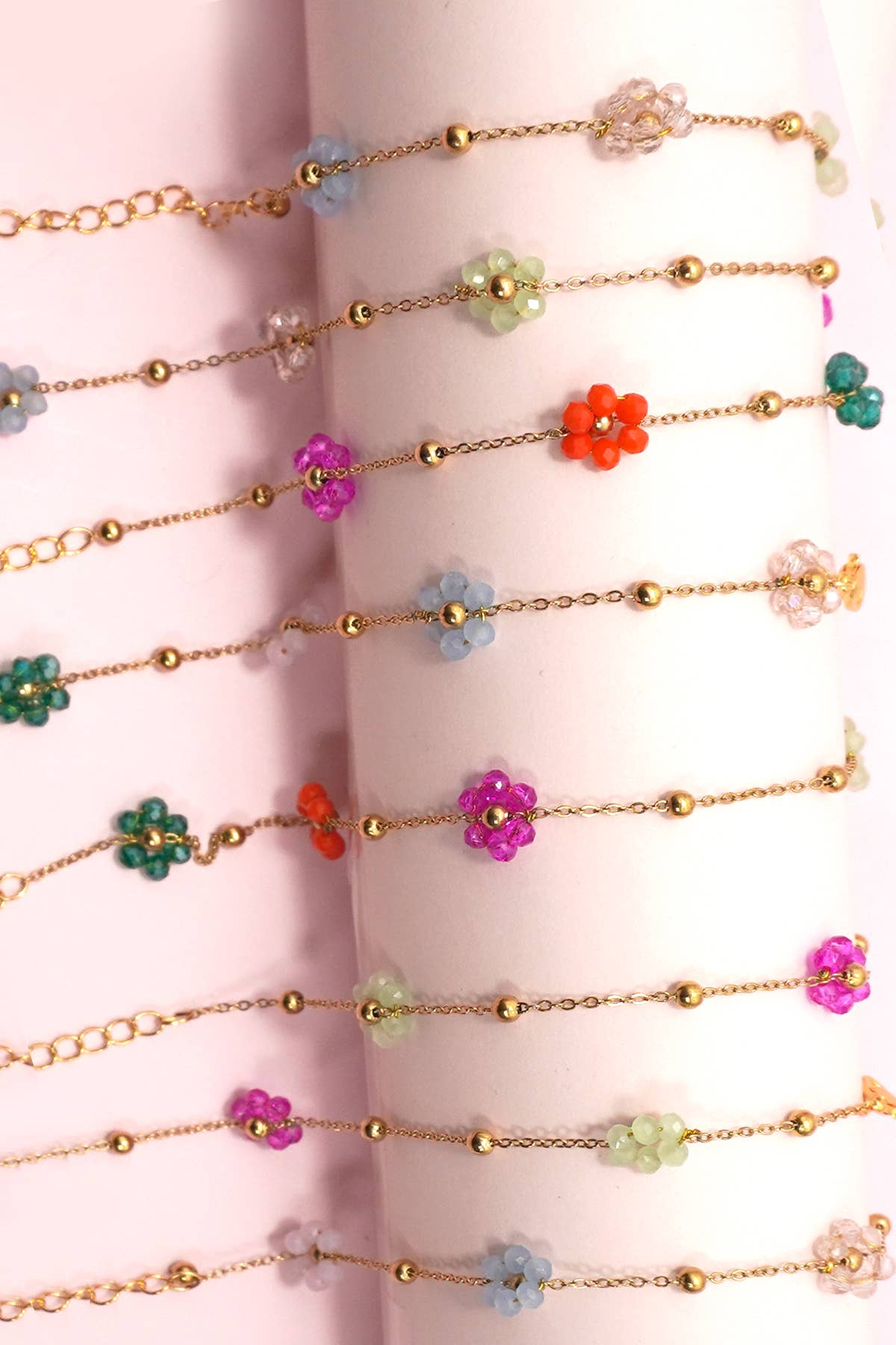 Beaded Flower Bracelet