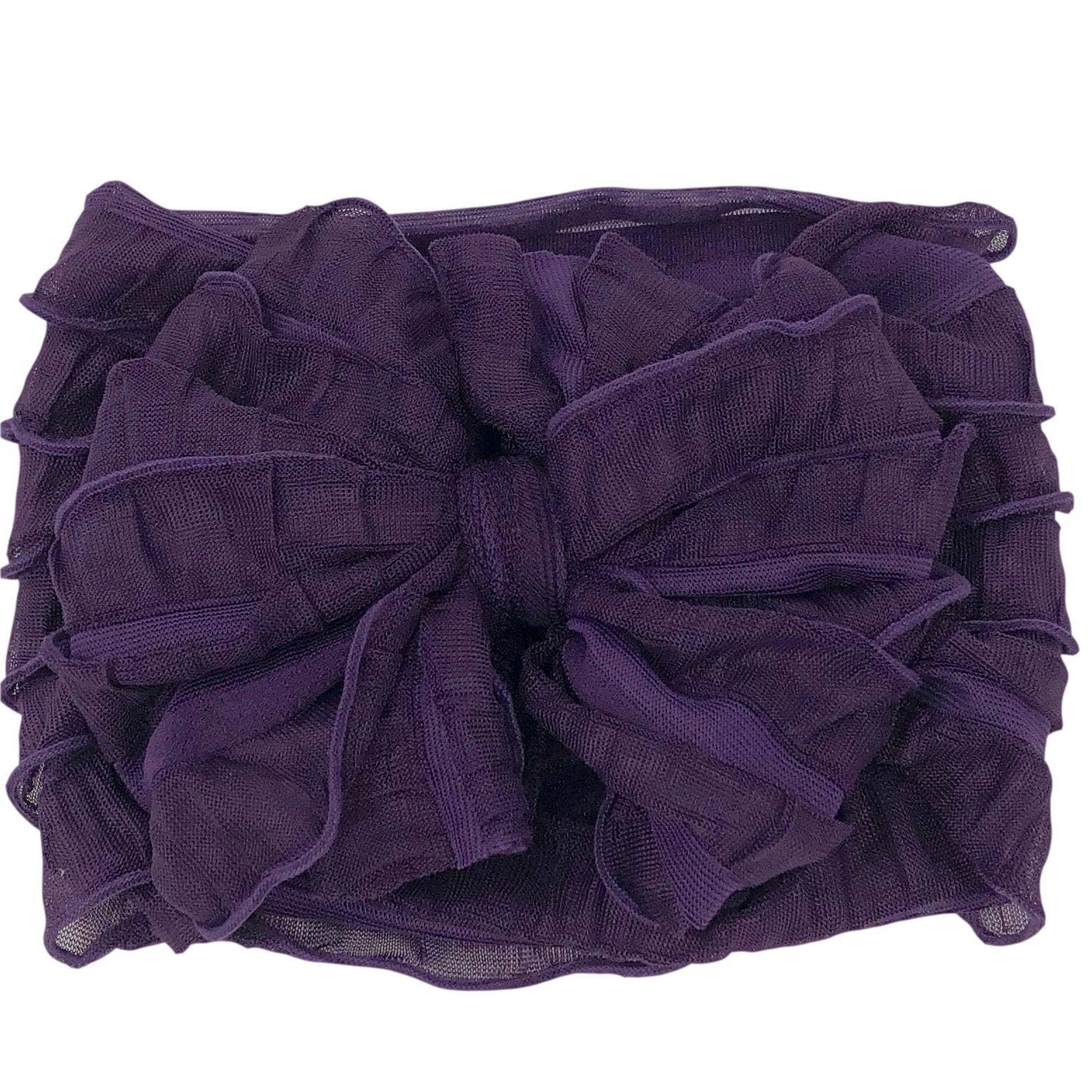Rockin Royalty - Plum Ruffled Headband