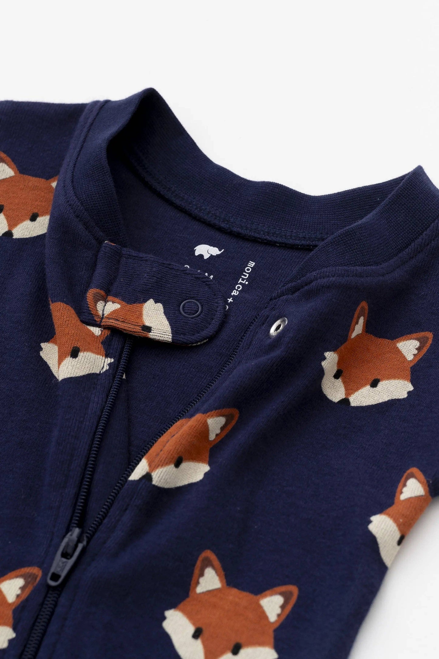 Fox Friends One-Piece Baby Pajamas | 100% Organic Cotton