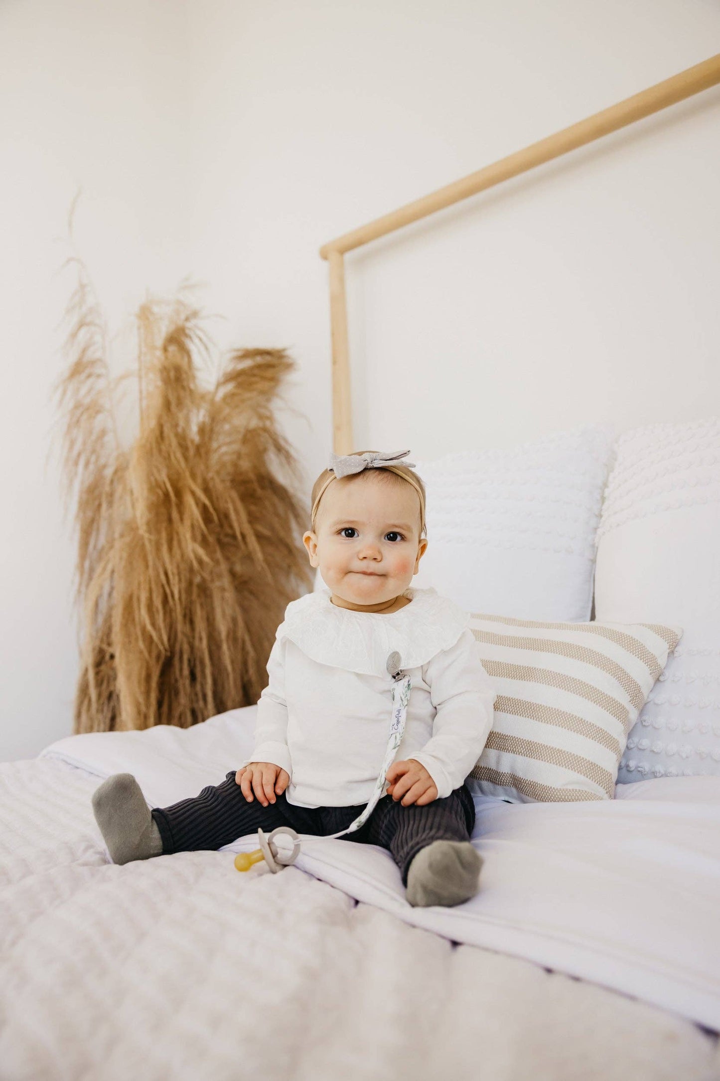 Copper Pearl | Binky Clips - Fern