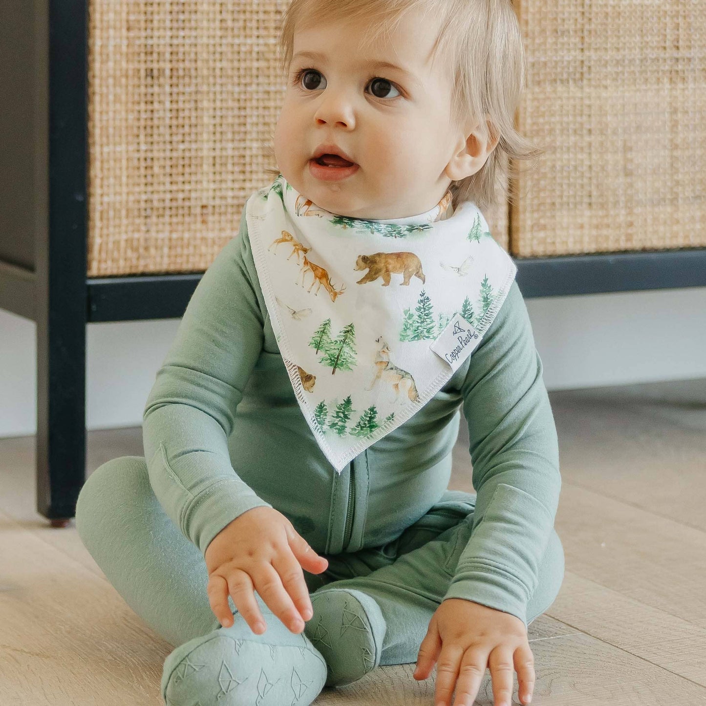 Copper Pearl | 4 Pack Baby Bandana Bibs - Wilder