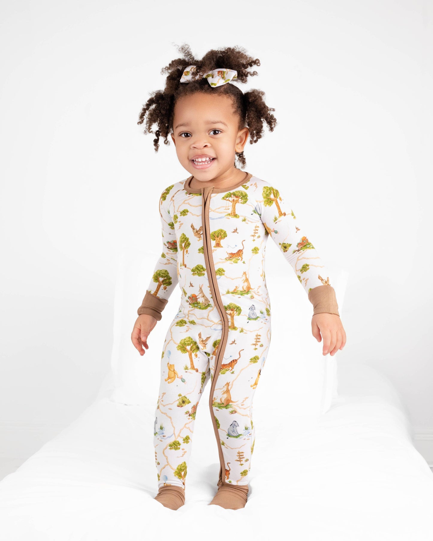Oh Bother, It's Bedtime Bamboo Zipper Romper
