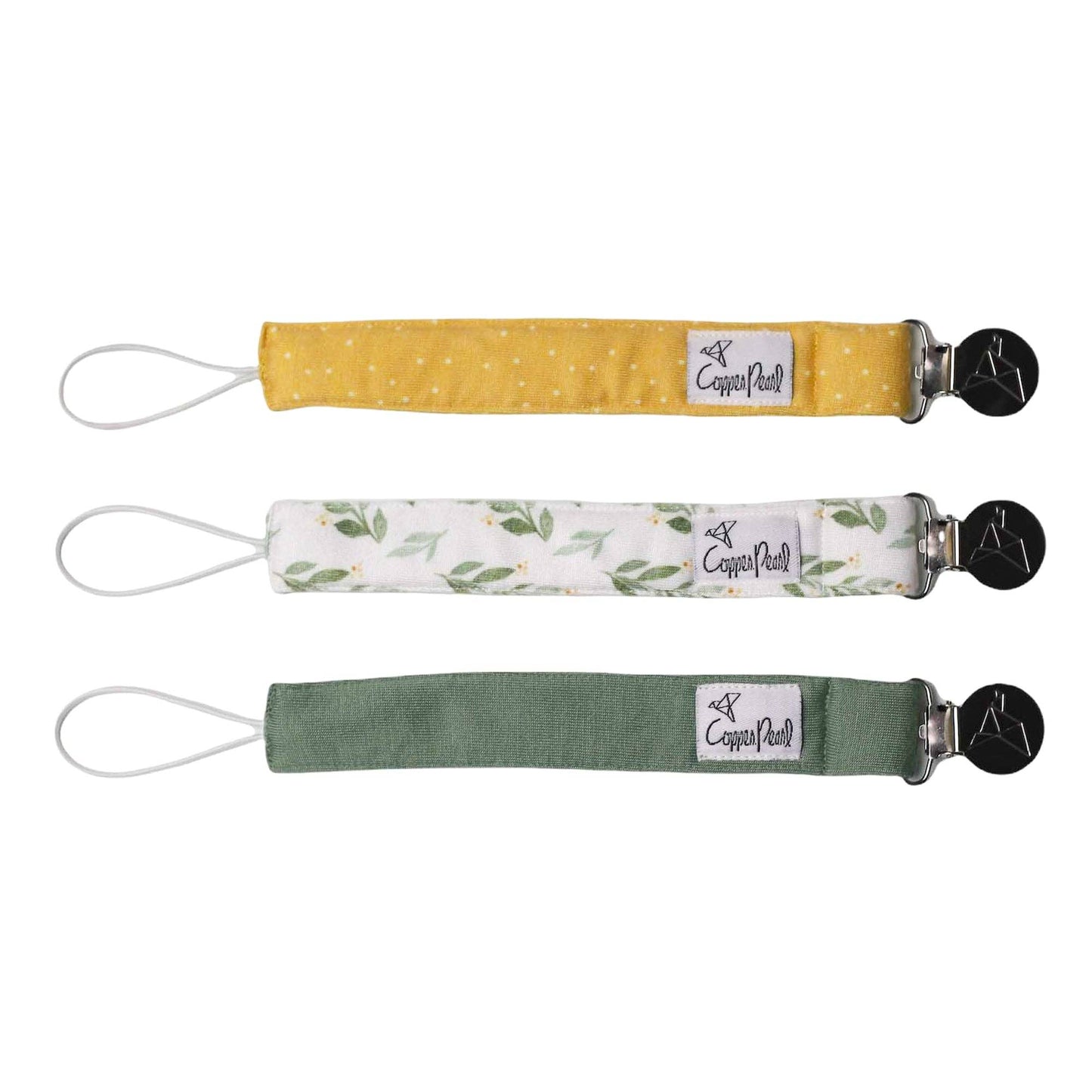 Copper Pearl | Binky Clips - Fern
