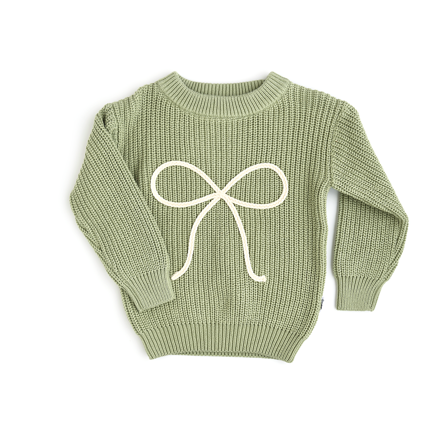 Green Bow Oversized Sweater