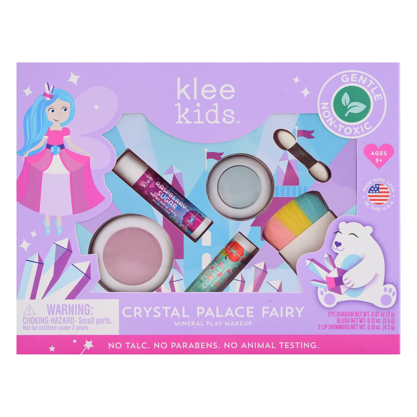 Klee Naturals - Crystal Palace Fairy - Klee Kids Play Makeup 4-PC Kit