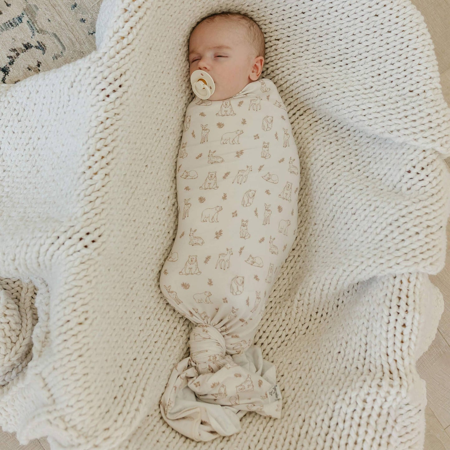 Copper Pearl | Knit Swaddle Blanket - Dylan