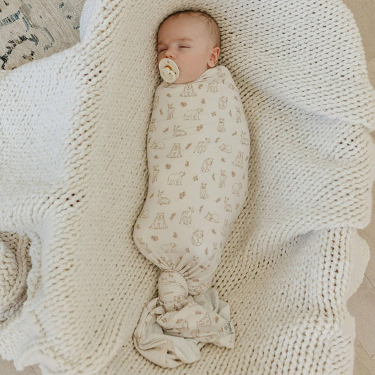 Copper Pearl | Knit Swaddle Blanket - Dylan