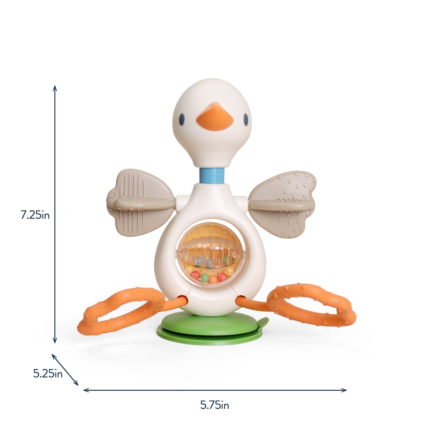 Itzy Ritzy | Itzy Twist & Bop™ - High Chair Sensory Toy Goose