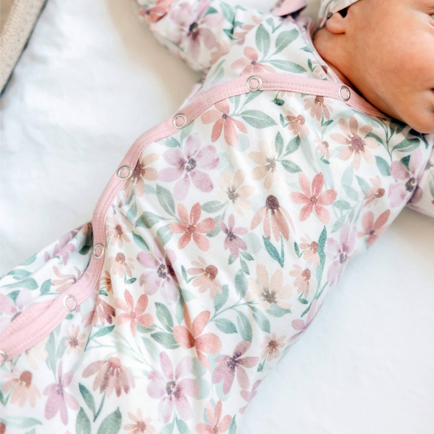 Copper Pearl | Newborn Knotted Gown - Natalie