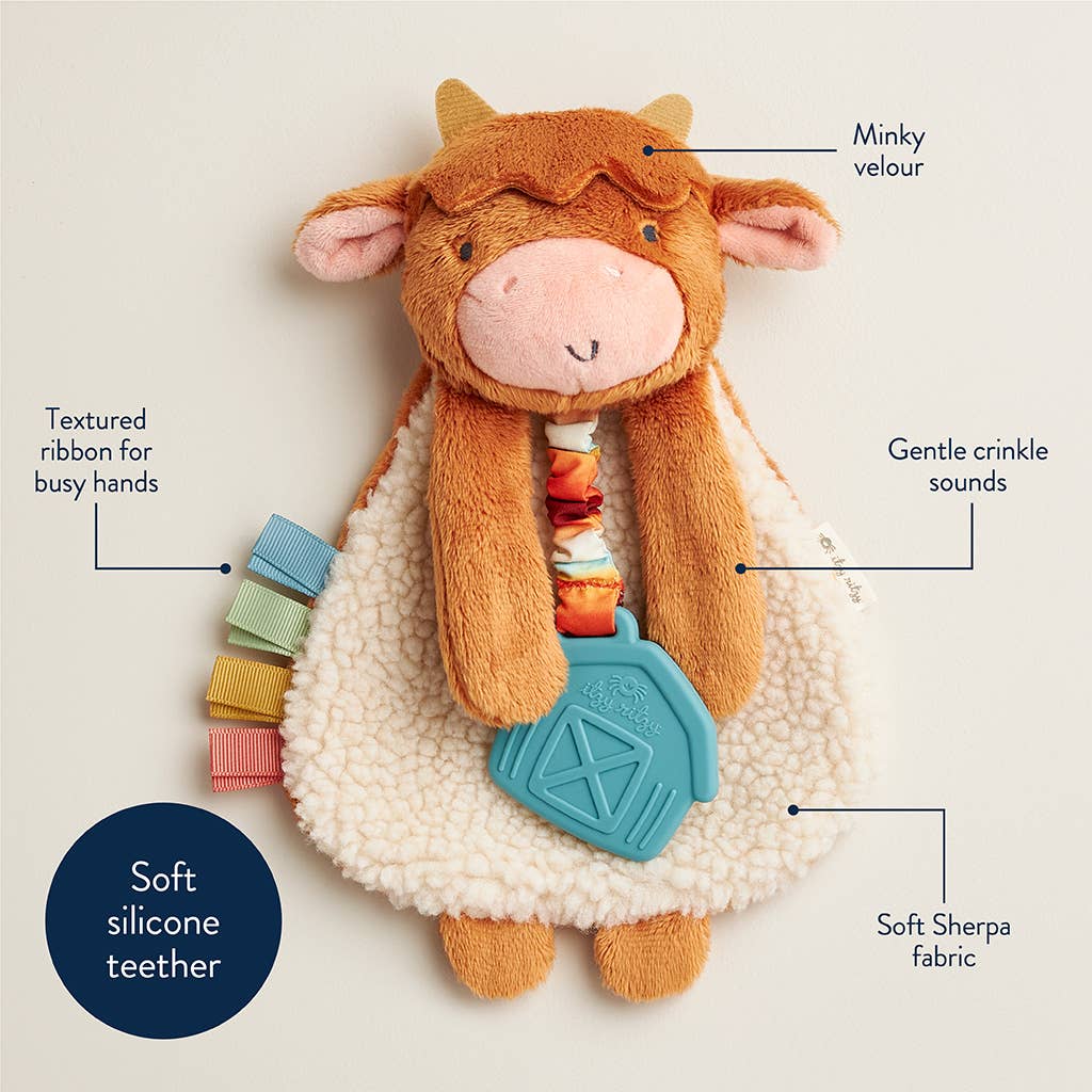 Itzy Ritzy | Highland Cow Itzy Friends Lovey™ Plush