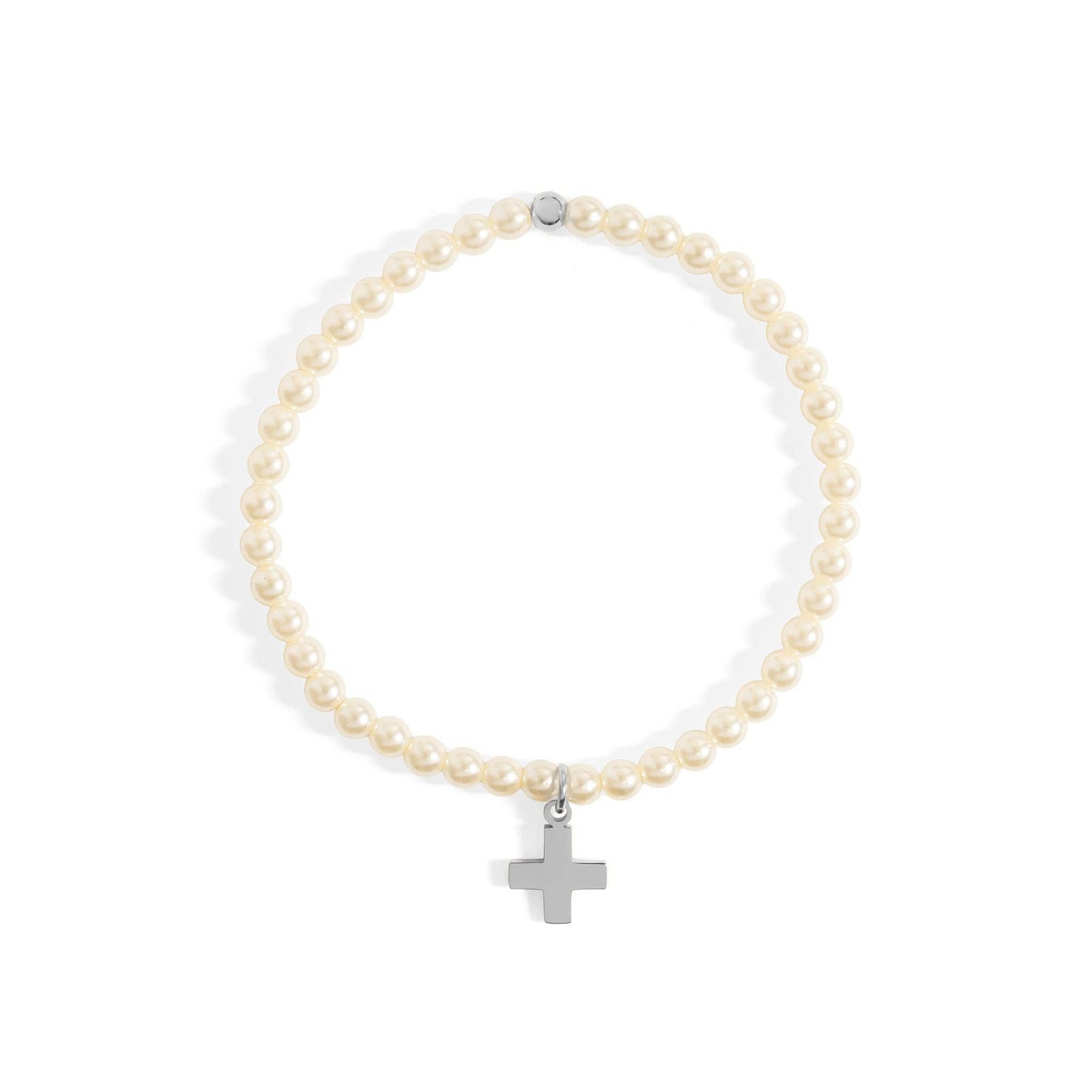 Pearl Cross Bracelet