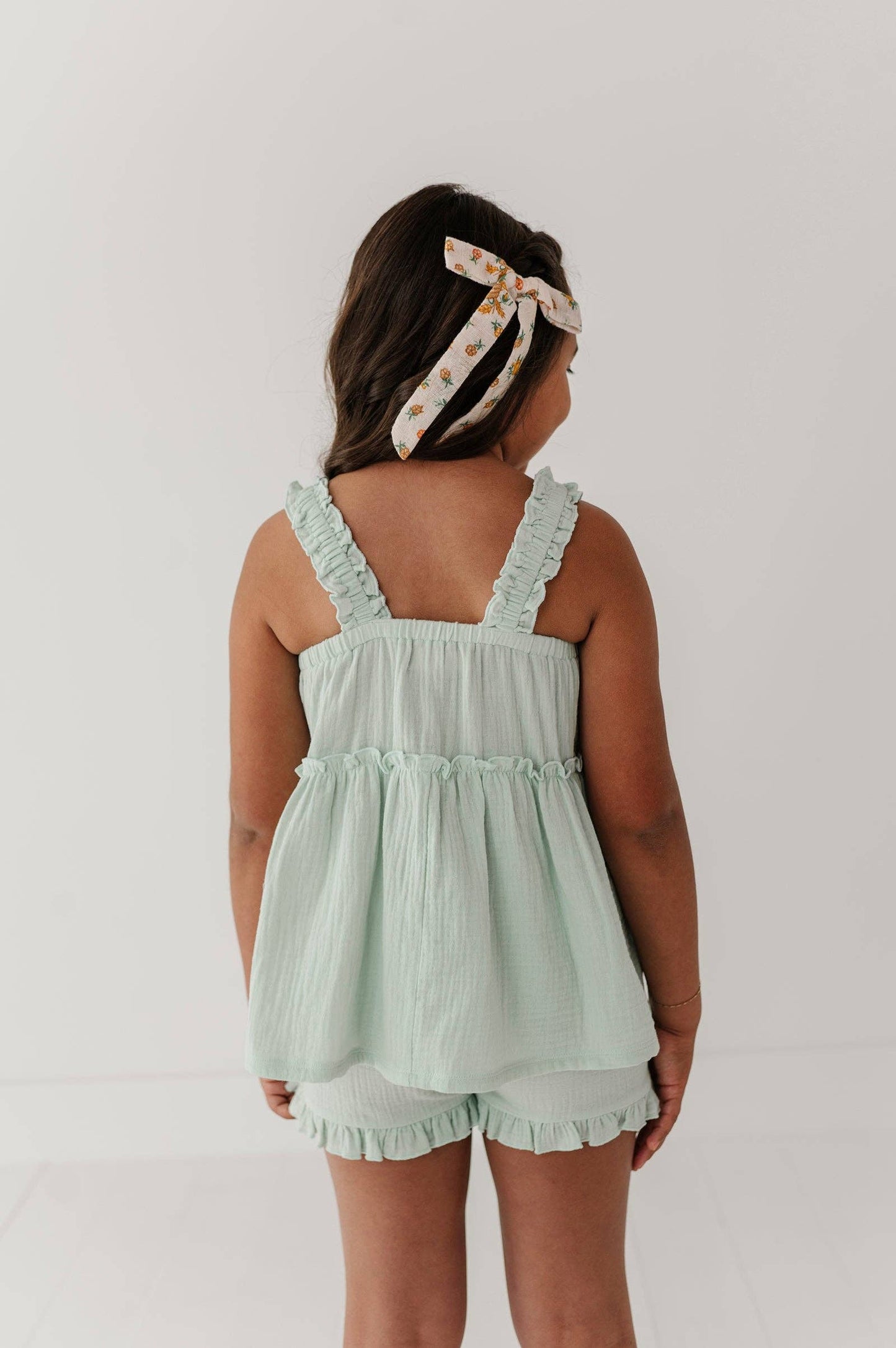 Avery & Alexander Ruffle Gauze Tank
