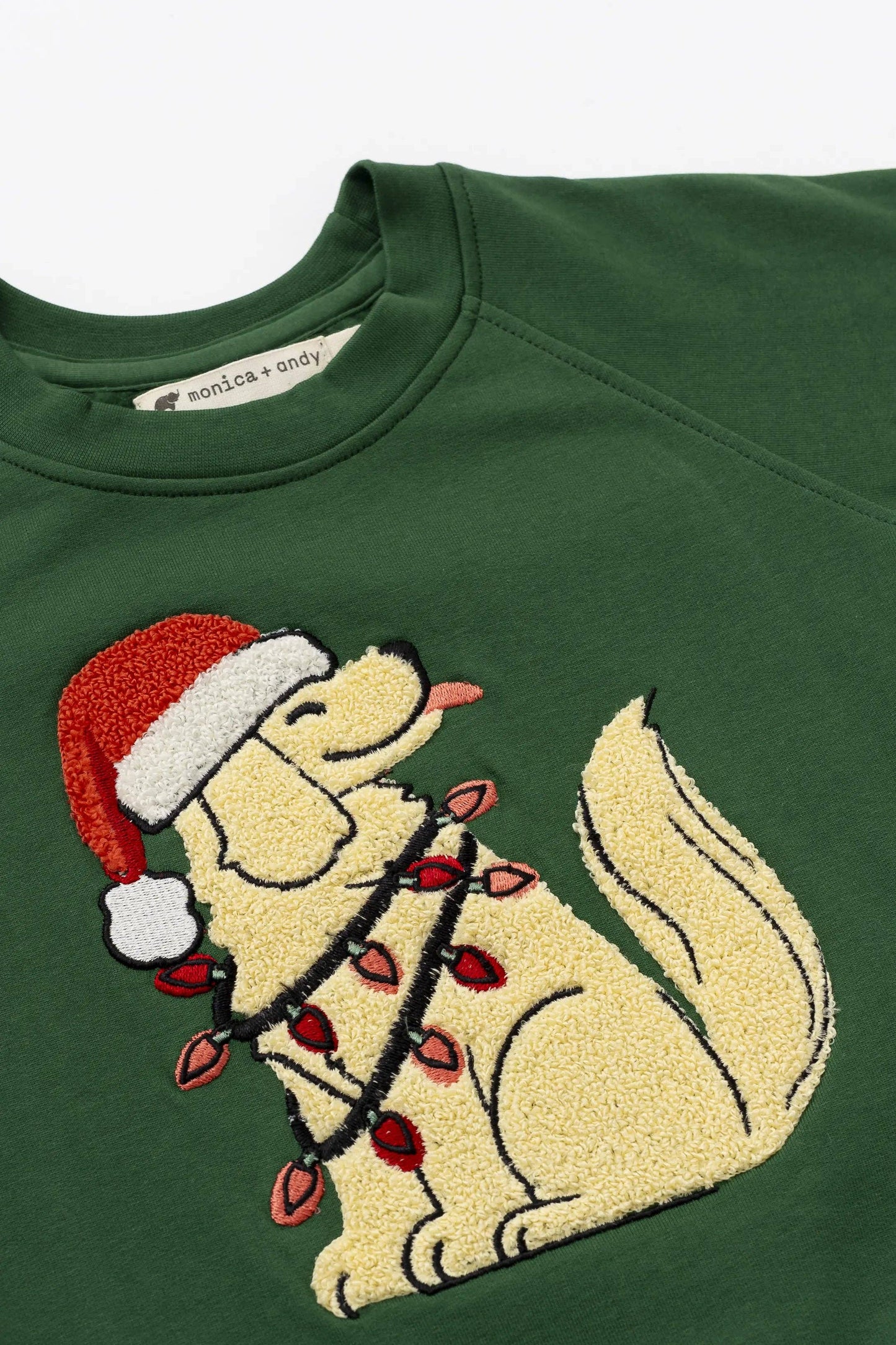 Pawliday Dogs Embroidered Crewneck Sweatshirt | 100% Organic Cotton