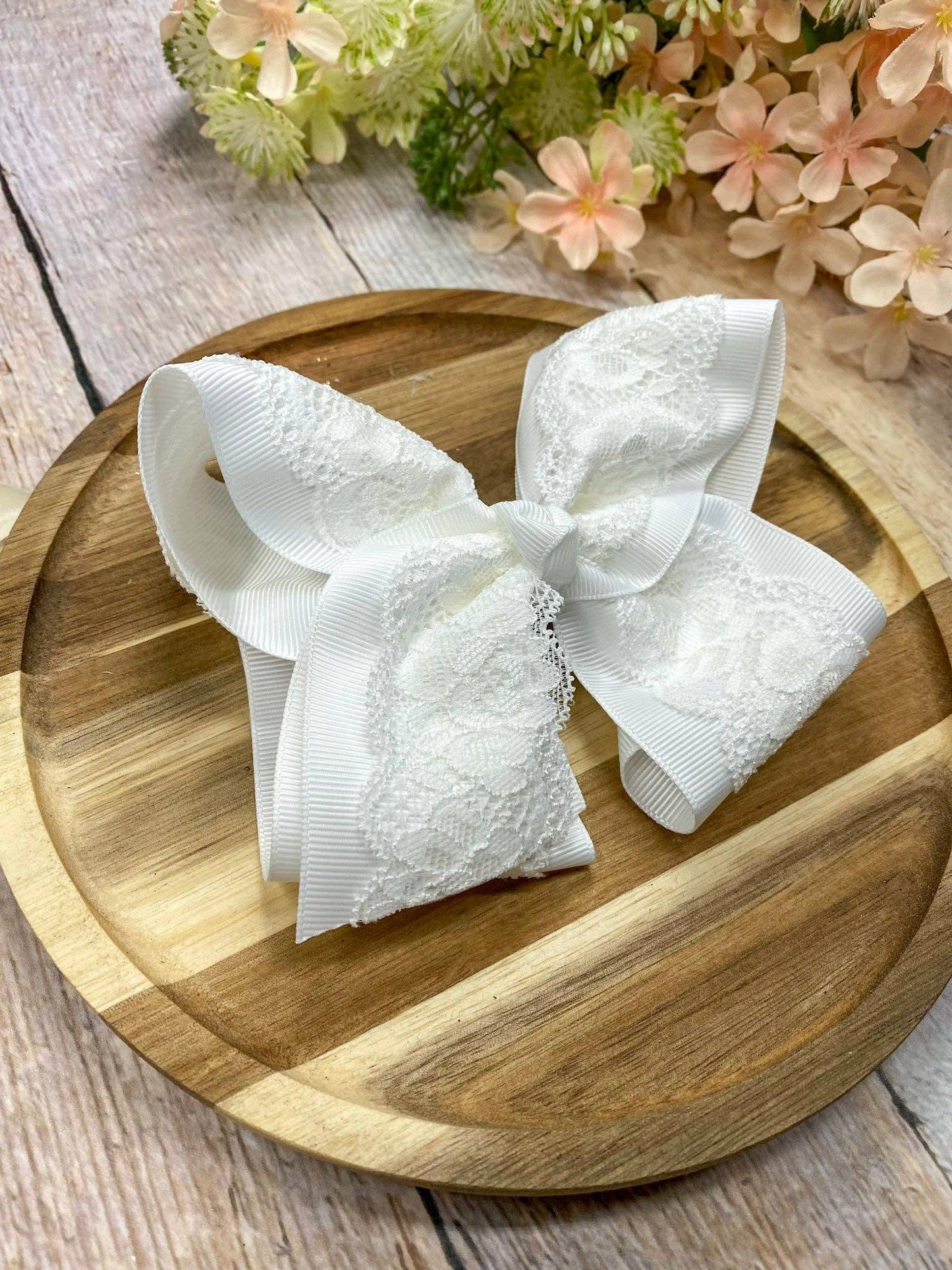 4.5" Chantilly Lace Classic Hair Bow