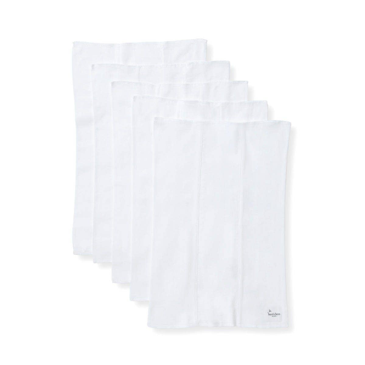 Bee Essentials Set of 5 Burp Cloths - Cloud | Organic Cotton