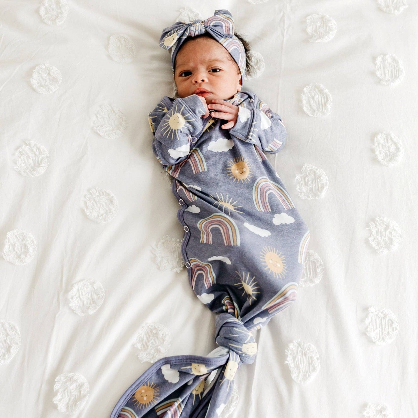 Copper Pearl | Newborn Knotted Gown - Hope
