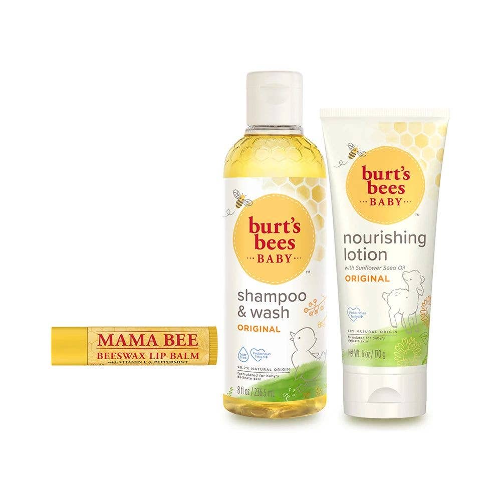 Burt's Bees - Joyful Moments Mom & Baby Gift Set-Wash, Lotion & Lip Balm