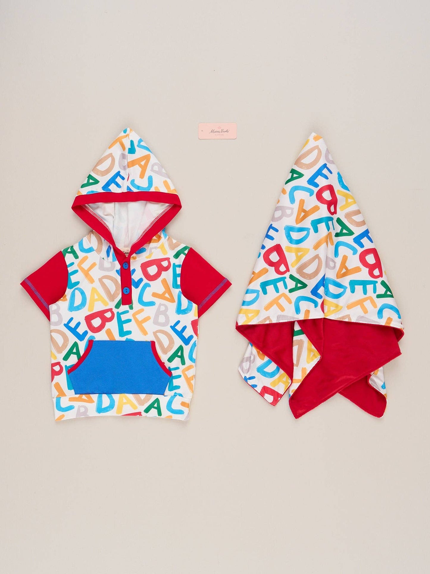 Alphabet Doodles Hooded Shirt