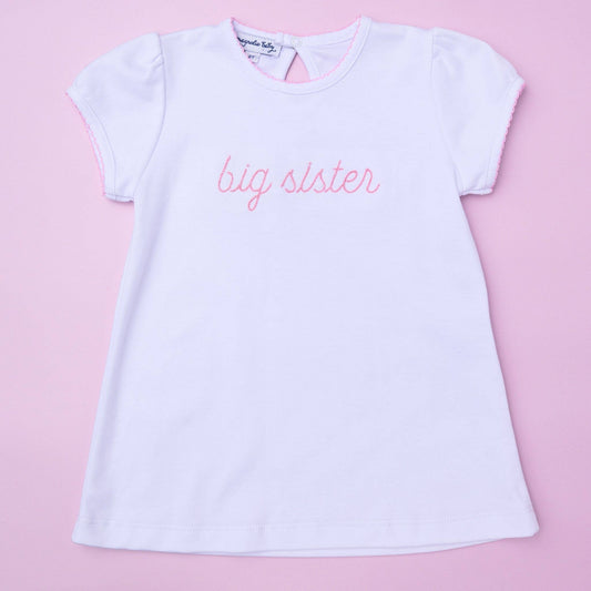 Magnolia Baby | Big Sister Embroidered T-Shirt